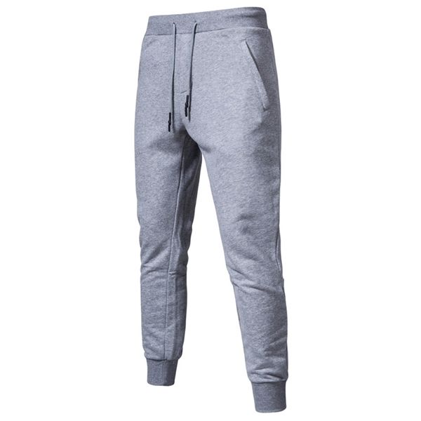 

2020 new spring cotton joggers men quality sport sweatpants men running tracksuit mens track pants streetwear mens pants q1217, Black