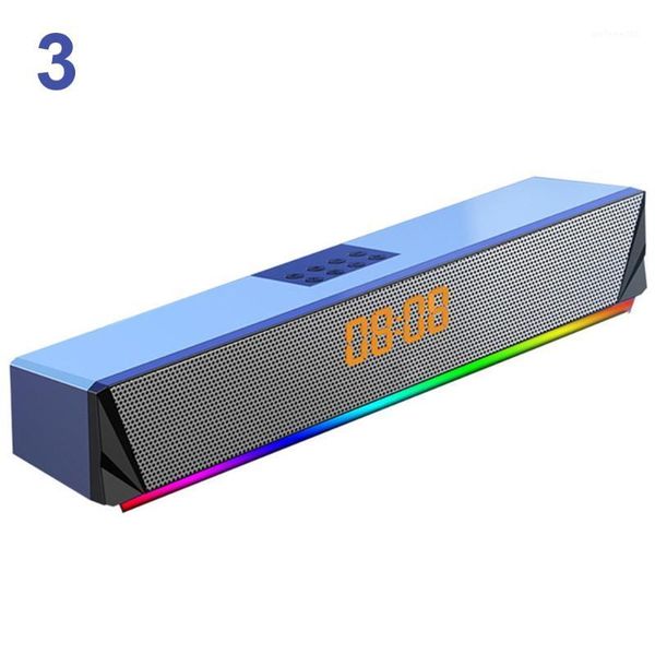 

tv smartphones deskcomputer for pc tf card support game console bluetooth sound bar speaker deep bass home rgb led display1