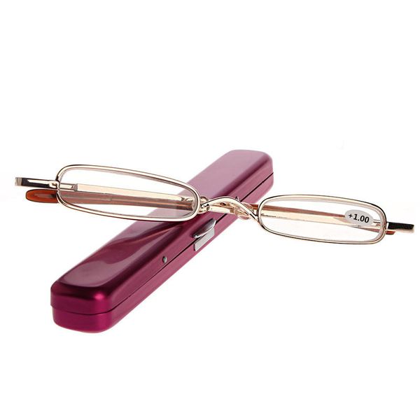 

reading metal full 1pc frame mini portable glasses eyeglasses +1.00 to +4.00