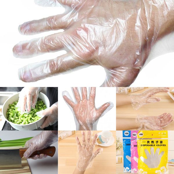 

100pcs/bag food prep gloves for cooking,cleaning,food plastic disposable handling kitchen accessories latex utlet11hy