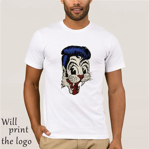 

men's black cotton stray cats rockabilly rod retro tattoo hoodie designers t shirts sweatshirt