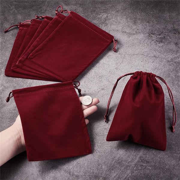 

20 шт. бархатные сумки для ювелирных изделий подарочные пакеты мешки для ювелирных изделий упаковочные аксессуары выводы 16x12 см 20шт барха