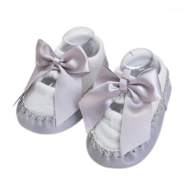 

first walkers cotton infant baby boys girls bow socks warm anti slip floor leg warmer born toddler shoes1