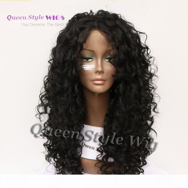 

synthetic punky medium kinky curly hair lace front wig african american dirty black color hair lace front wigs for black women