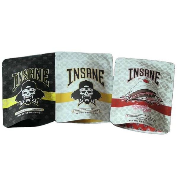 

insane bag 3.5g smell proof bags vape packaging for dry herb vaporizer mylar zipper bag dhl wmtyie lyqlove