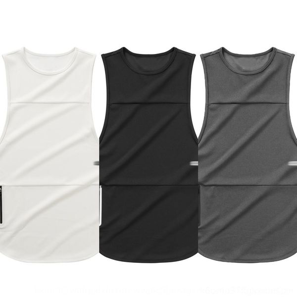 

ohmix boy muscle quick-drying fitness summer sports men' vest brothers fitness leisure vest base shirt xmf0b, White;black