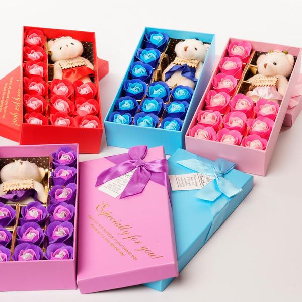 

rose rose boxes 24k valentines day gifts gold flower soap gift bear flower hhxd24343 simulation foil golden ugjsi
