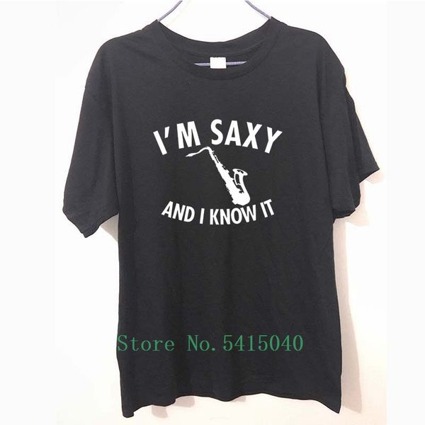 

i'm saxy and i know it funny saxophone casual tshirt for men novelty fashion letter t shirt t shirt sport hooded sweatshirt hoodie