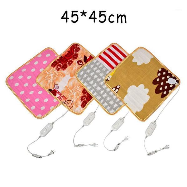 

45*45cm animals bed heater mat heating pad good cat dog bed body winter warmer carpet pet plush electric blanket heated seat1
