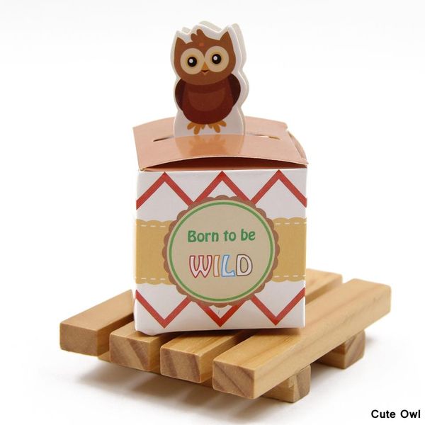 

10шт 8 типов смазливых животных конфета коробка подарок diy бумага box детской подарочные коробки конфета для детей birthday party supplies