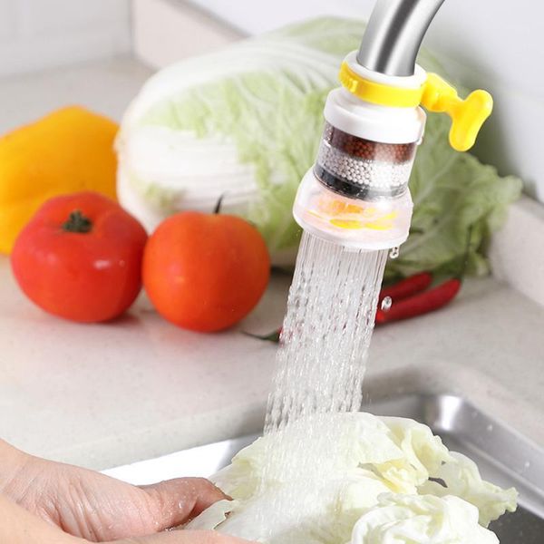 

4 layers kitchen faucet filter splash-proof spray head rotatable extension water saving bathroom filter shower tap nozzle1
