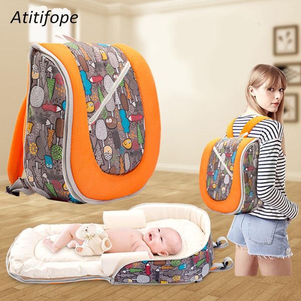 

baby crib multi-function bed foldable detachable mummy bag newborn portable baby bed nest travel forinfant kids