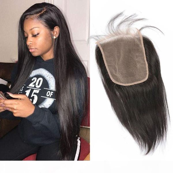 

brazilian virgin hair 6x6 lace closure with baby hair six by six lace closure 8-20inch straight body wave hair products middle three free, Black;brown