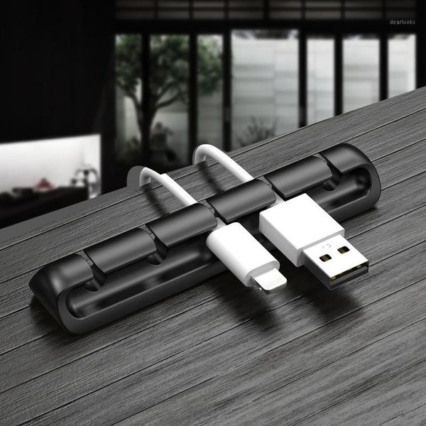 

deskcord manager data cable fixed buckle charging usb cable wrapper device wire winder earphone hub1