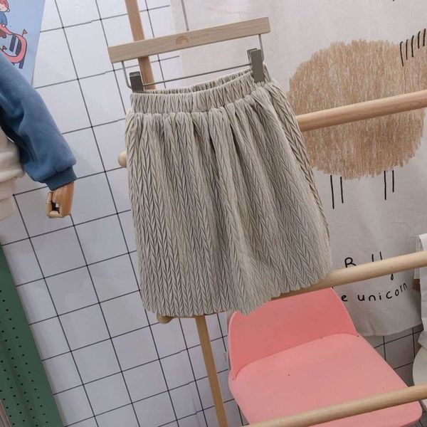 

wear children's dream of 20 winter new versatile girl's pleated with veet high quali skirt fashion 3162, Blue