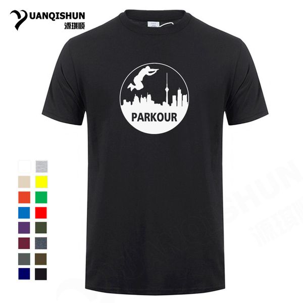 

sport 2018 summer style men parkour short sleeve t shirt men's cool printing fashion brand t-shirt cotton o-neck hip hop tees