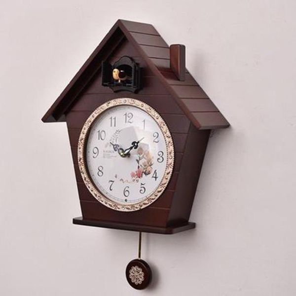 

wall clocks cute wood creative clock living room silent designer cuckoo reloj cucu time wanduhr decorative supplies 50a0983
