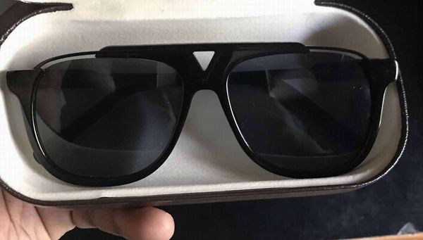 

black sunglasses grey lens mens sunglasses shades 400uv protection occhiali da sole with box, White;black