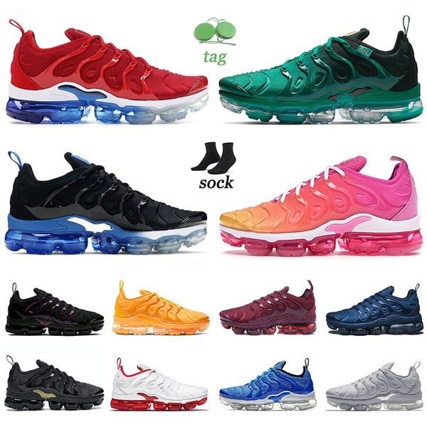 

mens womens tn plus running shoes uas 13 size designer outdoor warking hoka sneaker atlanta grass green orlando magic speed red sneakers jog, White;red