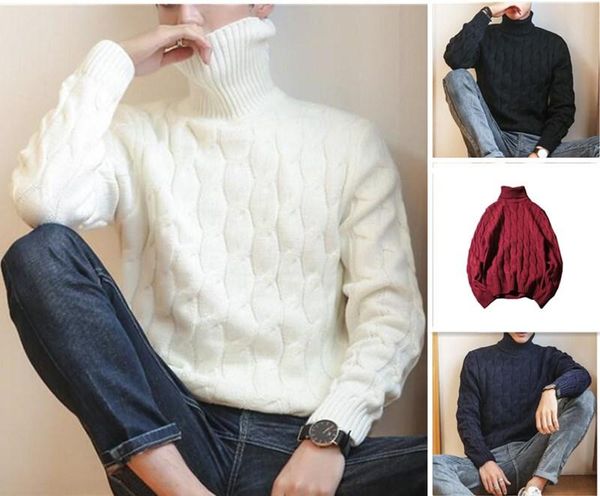 

mens designers sweaters mens sweater pullover men deisgner winter men desinger sweater knitted turtleneck coat man turtleneck sweaters coats, White;black