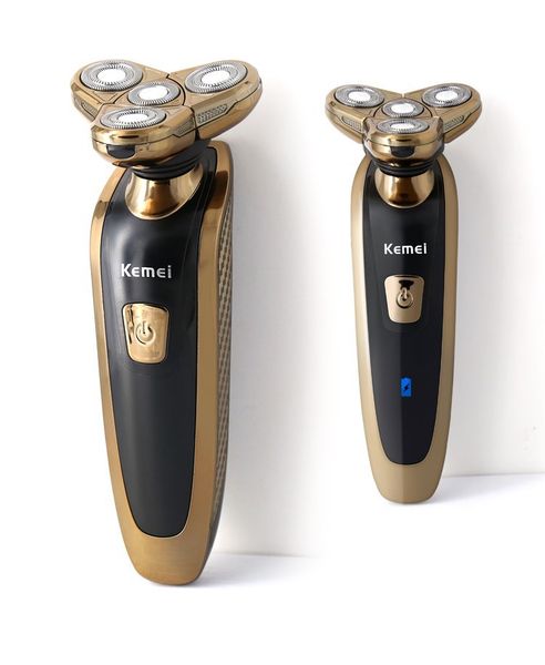 

rechargeable electric shaver washable trimmer barbeador face men shaving machine groomer beard kemei 3d electric razor