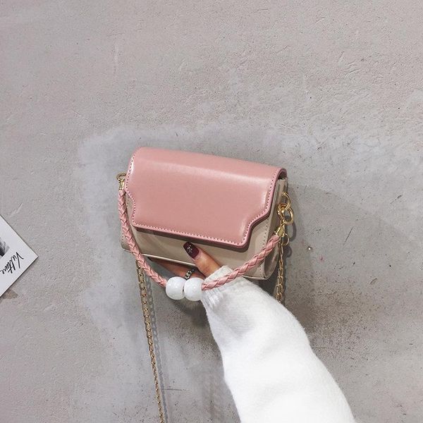 

fashion luxury designer handbag pu leather small square bag hit color chain women shoulder messenger bag evening clutch purse