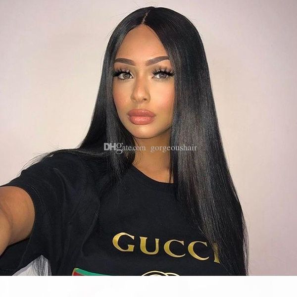 

brazilian remy hair lace wigs bleached knots glueless full lace human hair wigs for black women with babu hair, Black;brown