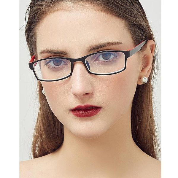 

sunglasses olnylo retro square anti blue light plain glasses women&men optical spectacle myopia eyeglasses frames for female&male, White;black