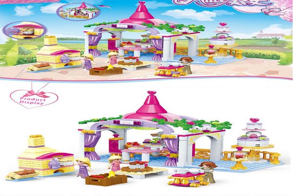 

city friends girl sries 9015 204pcs elena'swarm and sweet studio 9016 353pcs princess's baking cabin building blocks brick toys bb