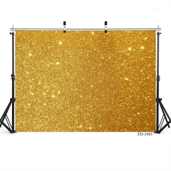 Gold Glitters Party Fotoğraf Stüdyosu Portre Çocuklar Bebek Duş Vinil Fotoğraf Arka Çekimler 1