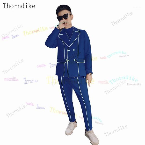 

thorndike 2020 men suits for wedding coat pant man blazer groom tuxedo costume mariage homme slim fit terno masculino 2pcs1, White;black