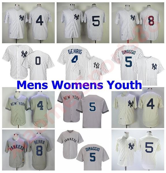 

men women kids 1939 1951 vintage baseball retire 0 adam ottavino jerseys 4 lou gehrig 5 joe dimaggio 8 yogi berra pinstripe stitched, Blue;black