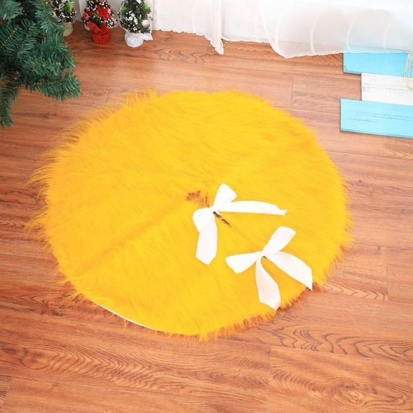 

christmas decorations merry decoration under the tree gold fur large size skirt 78 & 122cm xmas foot decor for home navidad 20211