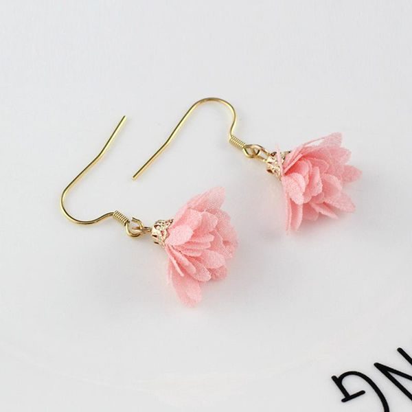 

20pc mini chiffon flower key tassels for boho jewelry diy craft making supplies bracelet necklace earring finding accessories h jlljdw