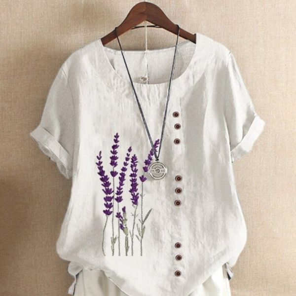 

2020 summer new and printed casual 2020 summer new cotton cotton and linen shirt linen printed casual shirt xe7o0, White