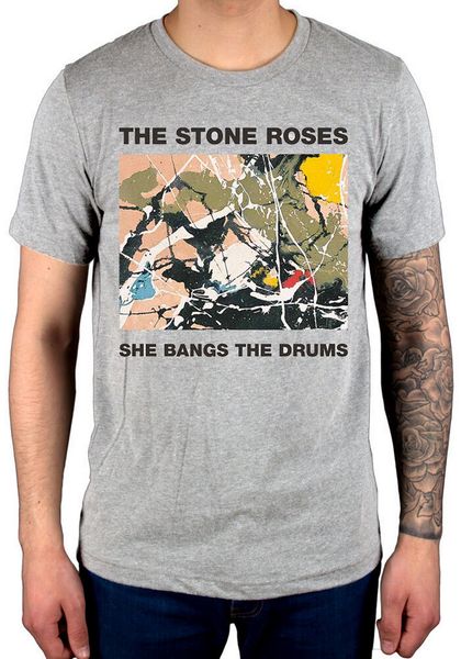 

official the stone roses she bangs the drums t shirt new grey begging you second tee shirt stylish custom sport hooded sweatshirt hoodie