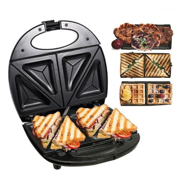 

bread makers electric sandwich maker grilled cheese waffle pancakes baking machine household non-stick iron pan 750w eu plug breakfast maker