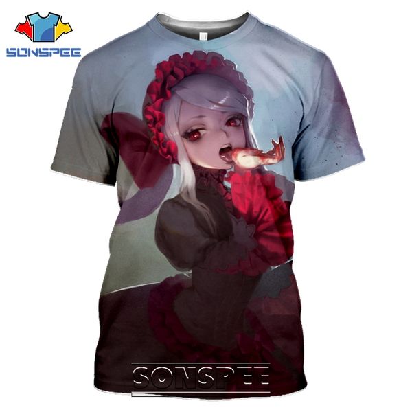 

overlord anime cartoon 3d print shirts oversized comics comics men clothing
