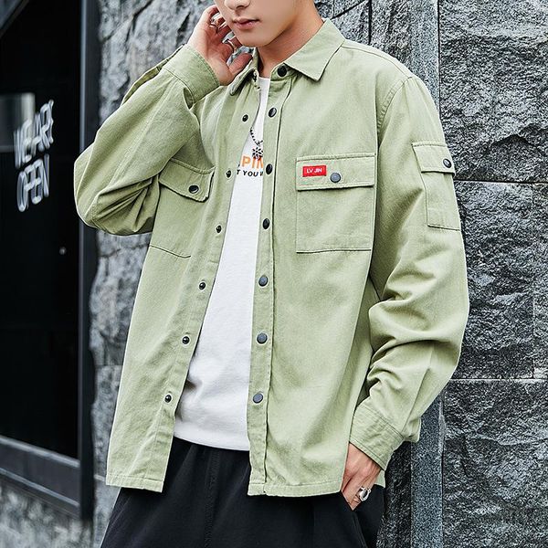 

2020 men fashion casual long sleeved printed shirt slim fit male social business dress shirt brand men clothing soft comfortable, White;black