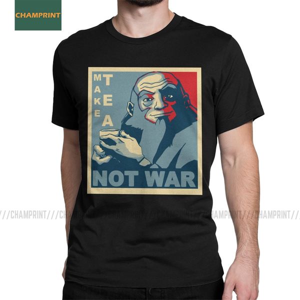 

men's iroh make tea not war avatar the last airbender novelty short sleeve aang 4xl 5xl sport hooded sweatshirt hoodie men t shirt