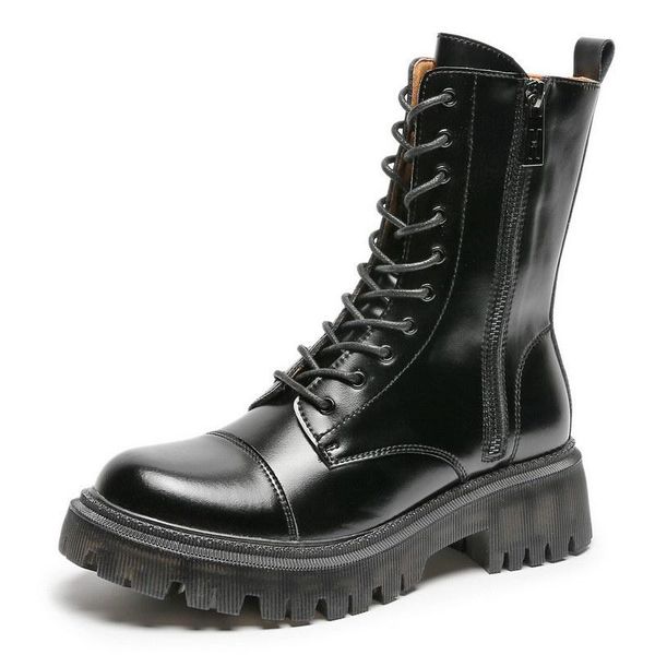 

errfc new arrival fall winter womens black work boots fashion zip trending leisure ankle boots for girls motorcycle boot 35-40