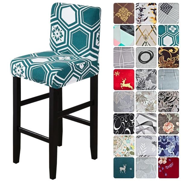 

1pc spandex polyester chair cover solid seat covers for bar stool chairs slipcover home l banquet dining chair decoration
