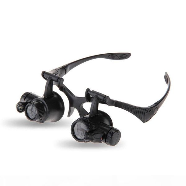 

headband eyewear watch repair watchmaker magnifier loupe jeweler magnifying glasses tool set with lamp led light 10x 15x 20x 25x