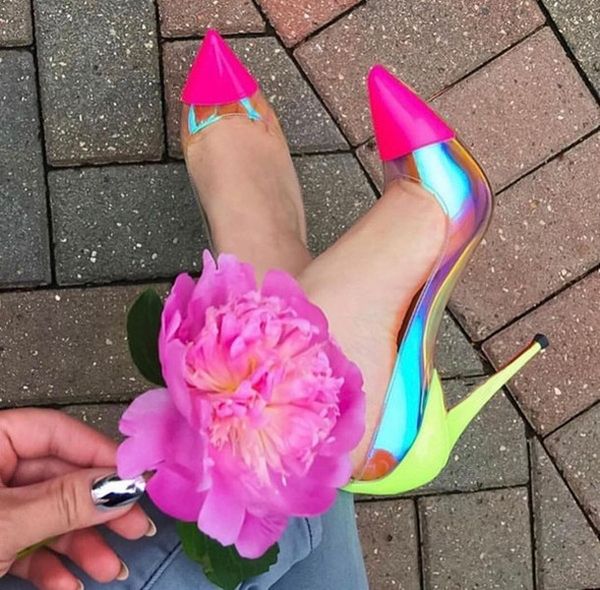 

fashion debout pvc red bottom pumps pointed toe women shoes lady high heels luxury party dress wedding eu35-43,with box, Black