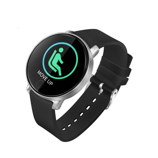 

2019 new round fashion men's women's waterproof step heart rate and blood prsure intelligent bluetooth bracelet