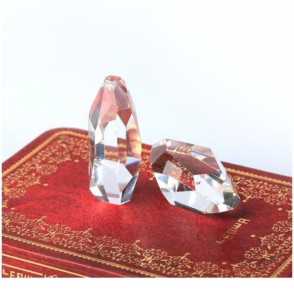 

1pc natural manual cutting multiple surface amethyst white crystal obsidian healing crystals home decor modern decorat jllngn, Black