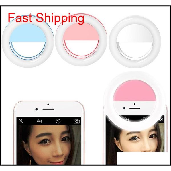 

2018 universal luxury smart phone led flash light up selfie luminous phone ring for iphone for android with usb charging safqp 4dvz2 a cige7