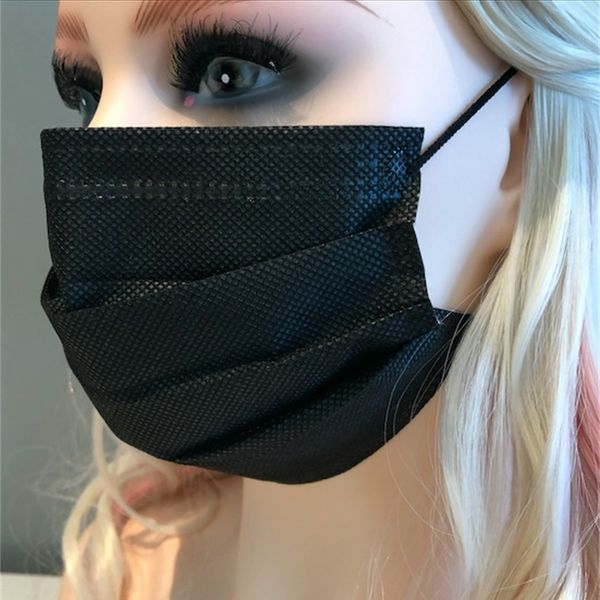 

disposable ply woven 3 face non black mask manufacture new year