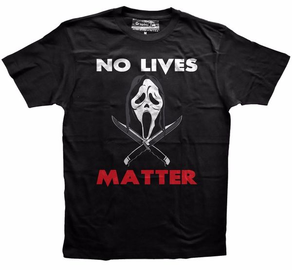 

new fashion brand cartoon shirt no lives matter halloween ghostface t shirt, scream movie customize t shirts sport hooded sweatshirt hoodie