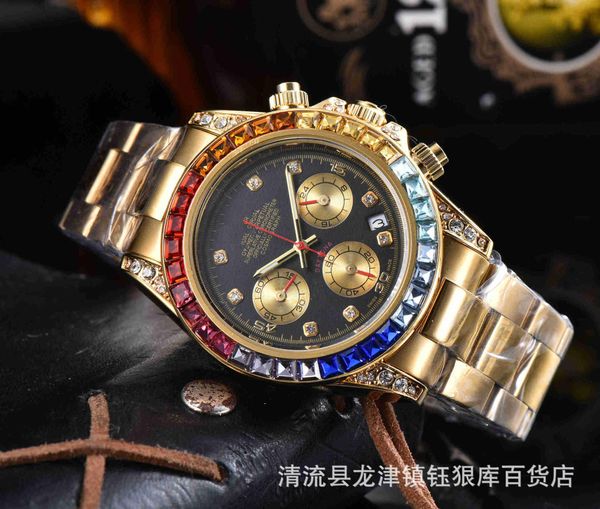 

selling quartz six pin full function men's watch in 2020, Slivery;brown